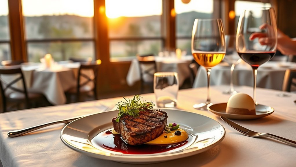 romantic chef driven steakhouse experience