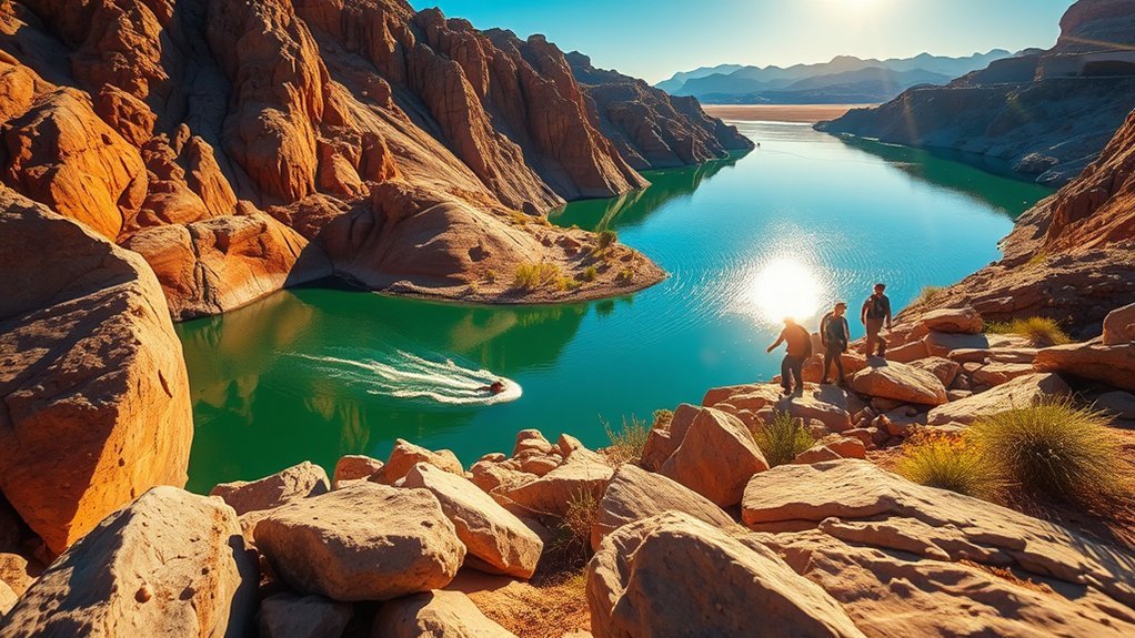 rugged canyon hikes and swimming