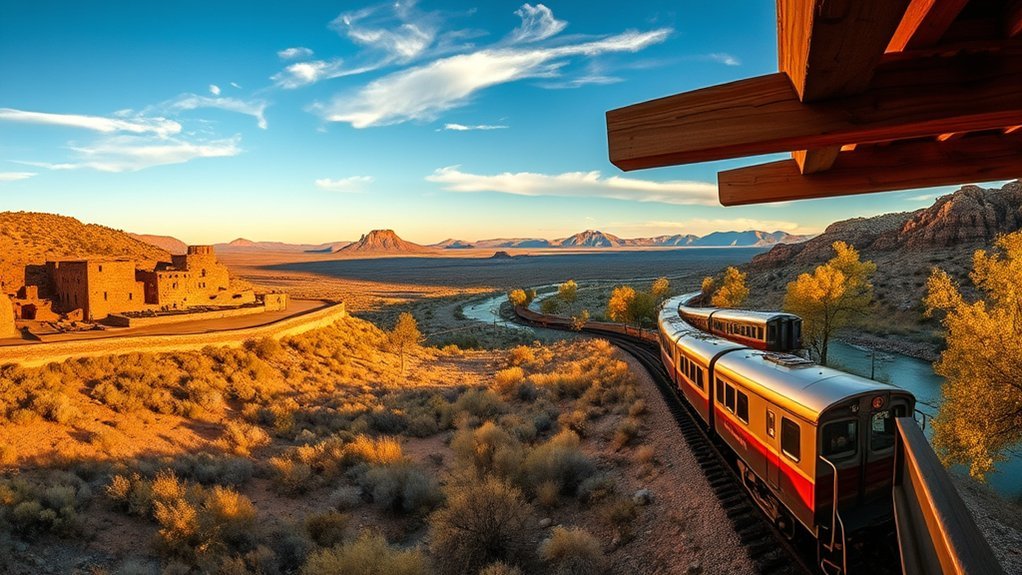 ruins river railroad excursion