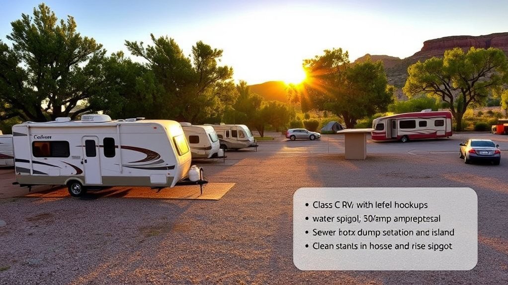 rv hookups and dump station