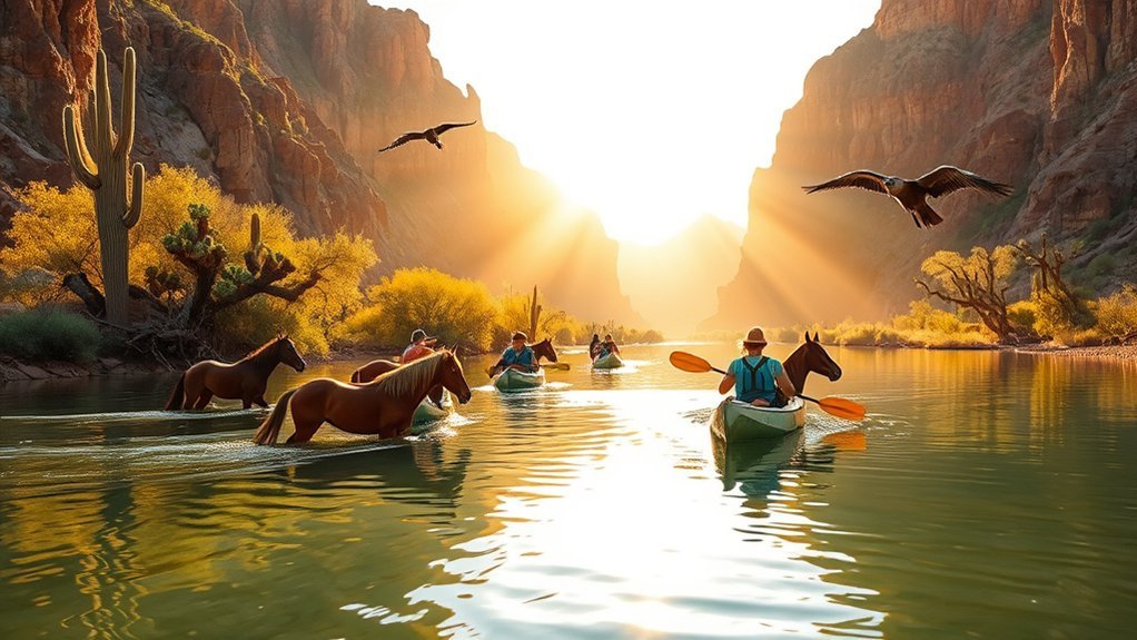salt river wild horse float