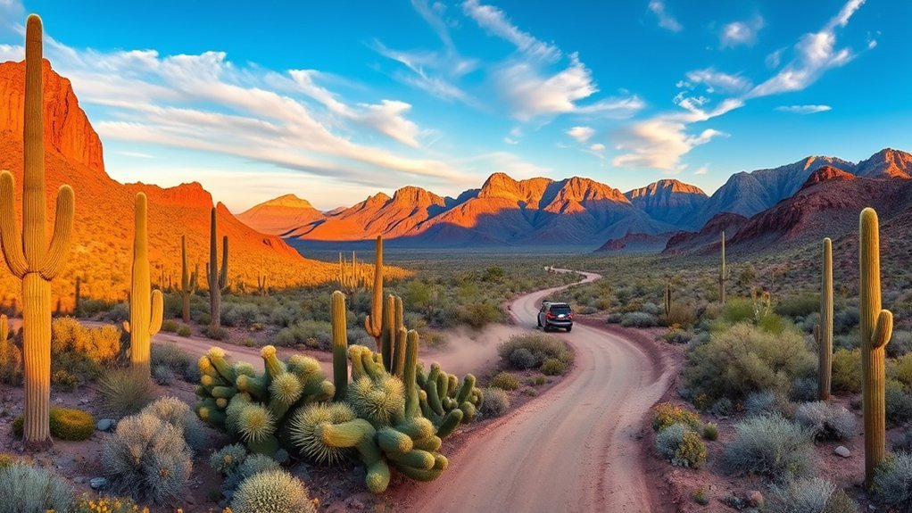 scenic drives through desert landscapes