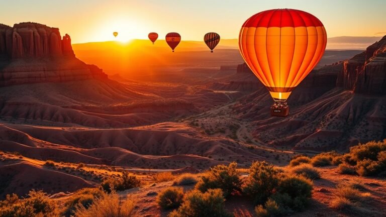 scenic sunrise balloon rides