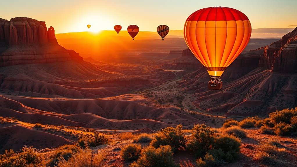 scenic sunrise balloon rides