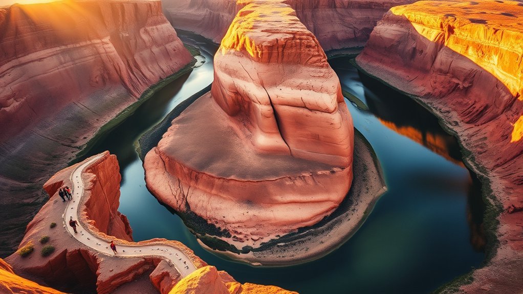 scenic trails at horseshoe bend