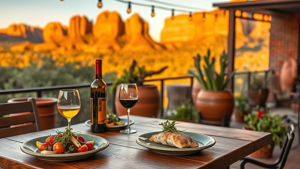 seasonal farm to table red rock dining