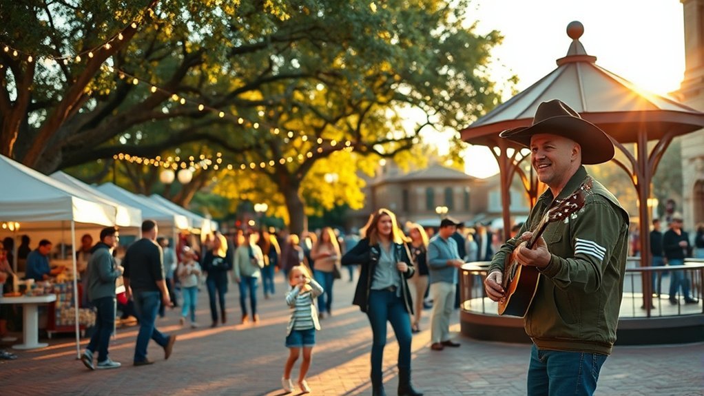 seasonal festivals at courthouse plaza