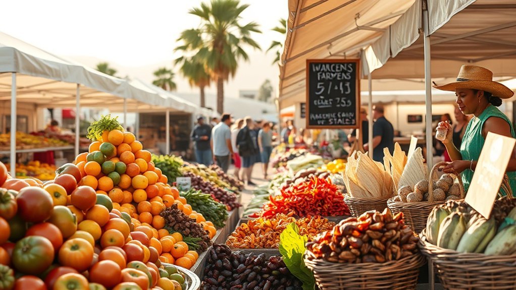 seasonal local produce and artisans