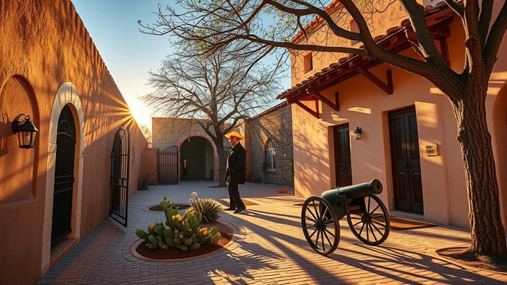 shaded adobe streets preserve history