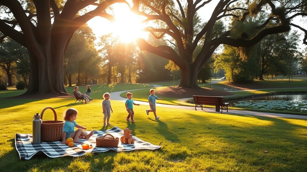 shaded family friendly picnic spots