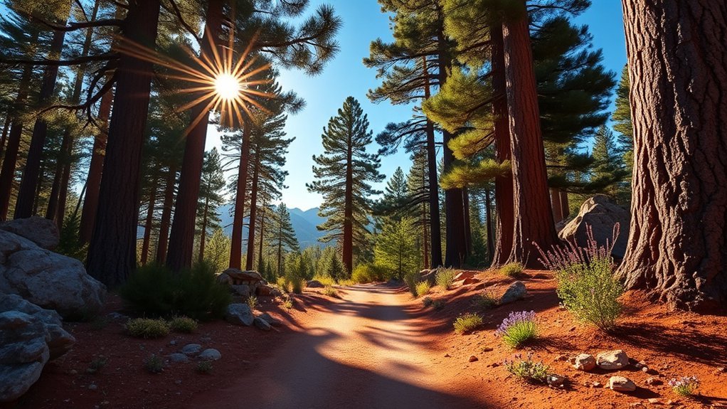 shaded ponderosa high country loop