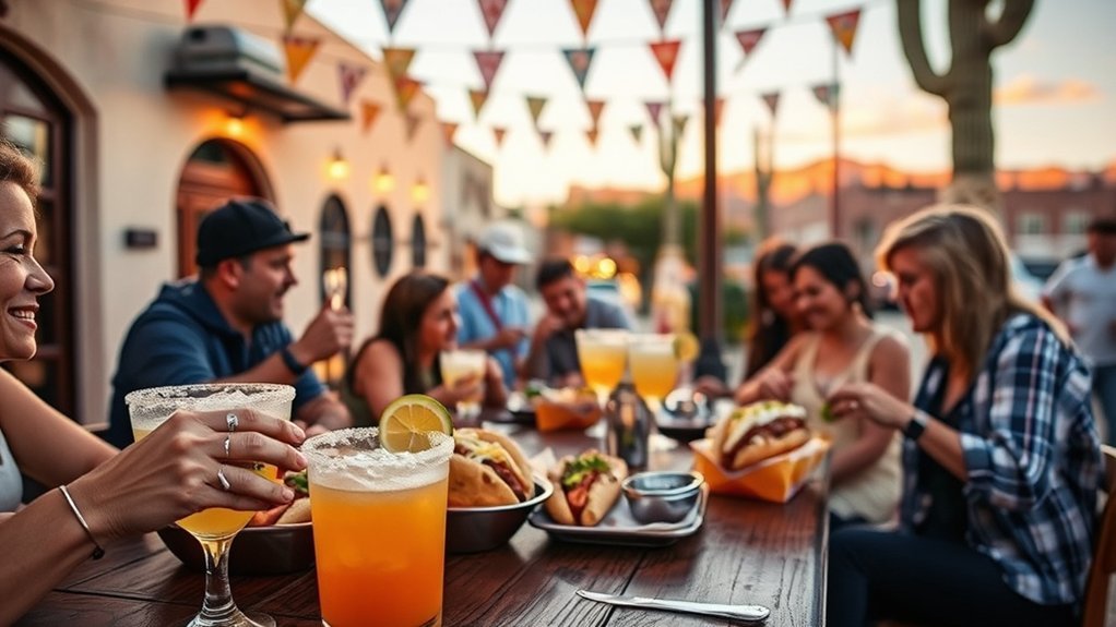 sonoran tortilla and margaritas