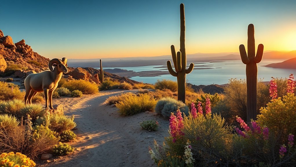 spring desert wildflower viewing trails