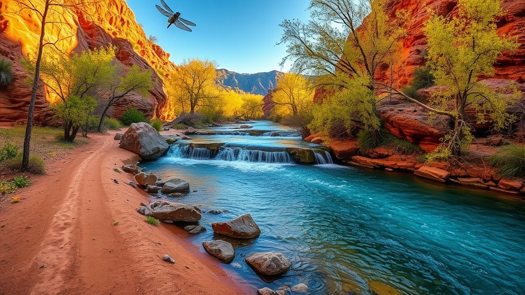 spring fed travertine creek hike