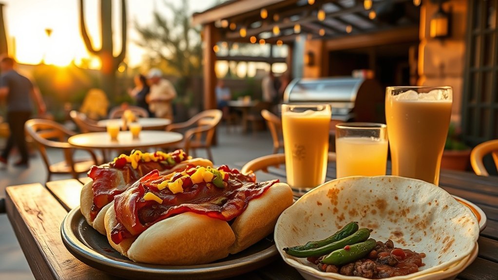 street tacos and sonoran hotdog