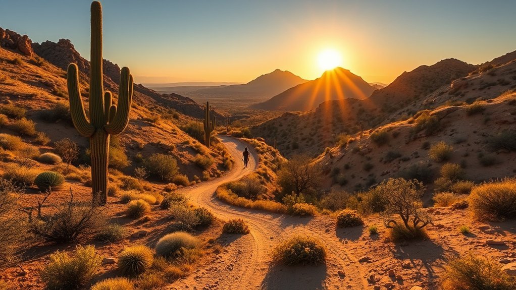 sun baked desert ridgeline loop