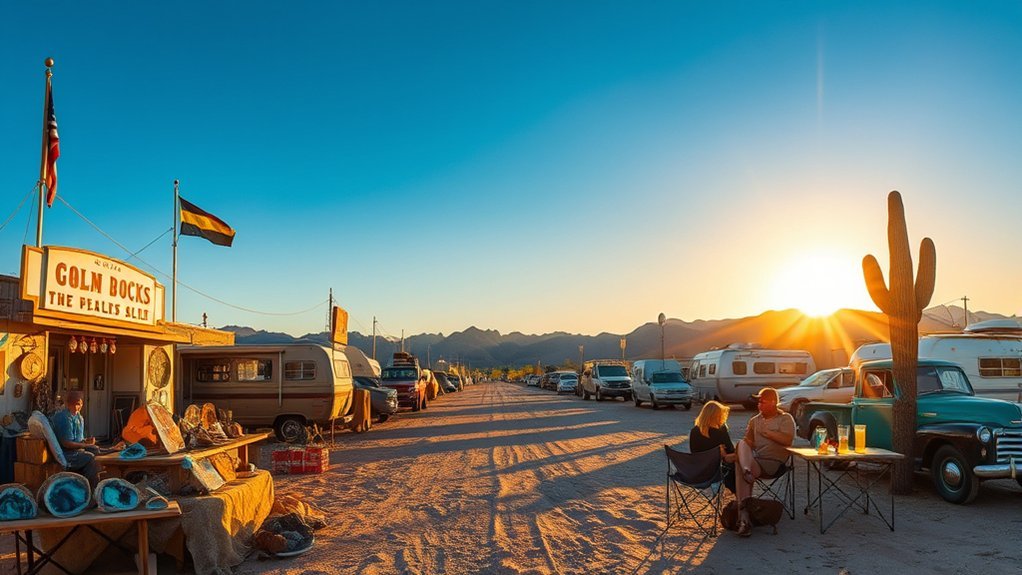 Rock shops and gem finds in Quartzsite