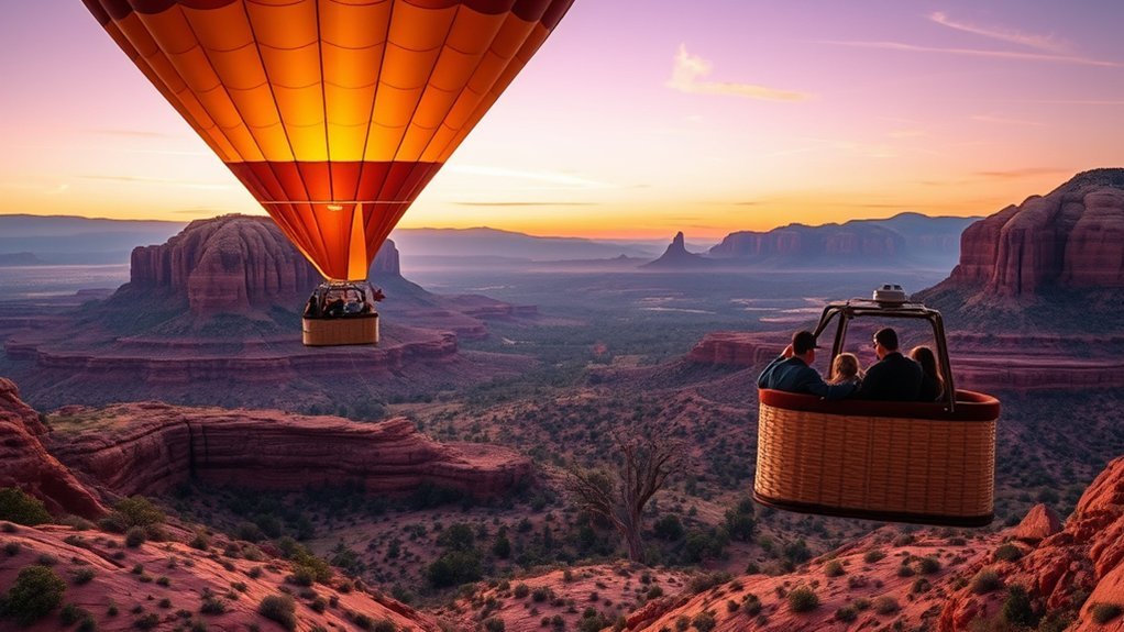 sunrise sedona hot air balloon