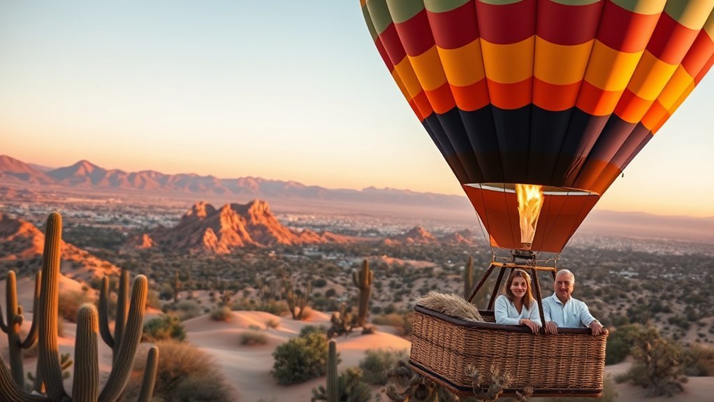 sunrise sonoran hot air balloon