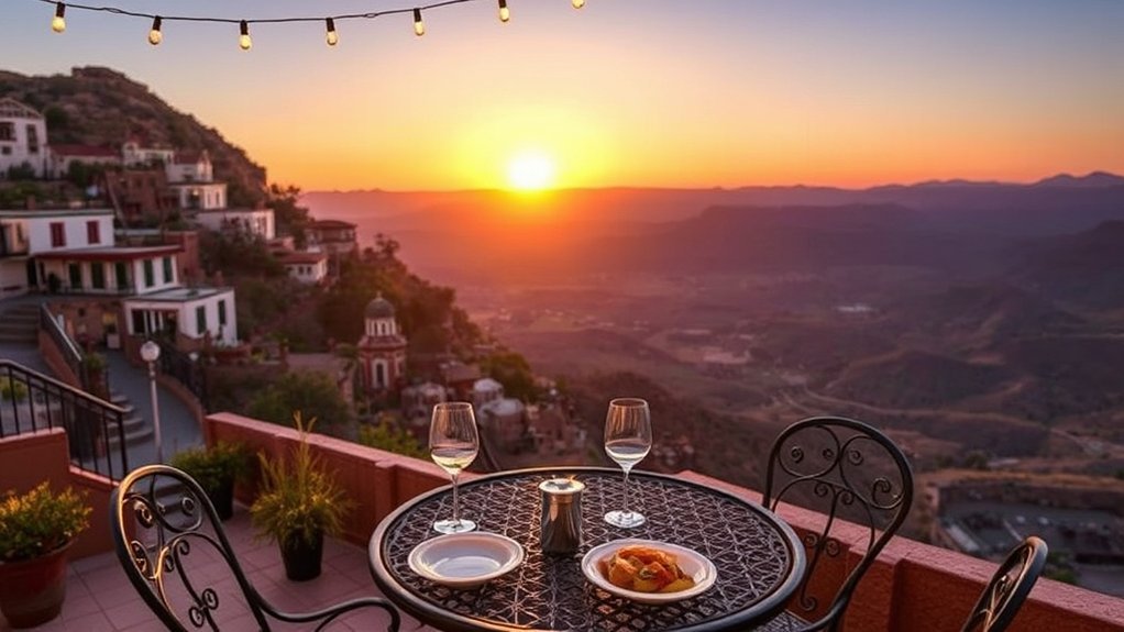 sunset hilltop southwestern dining