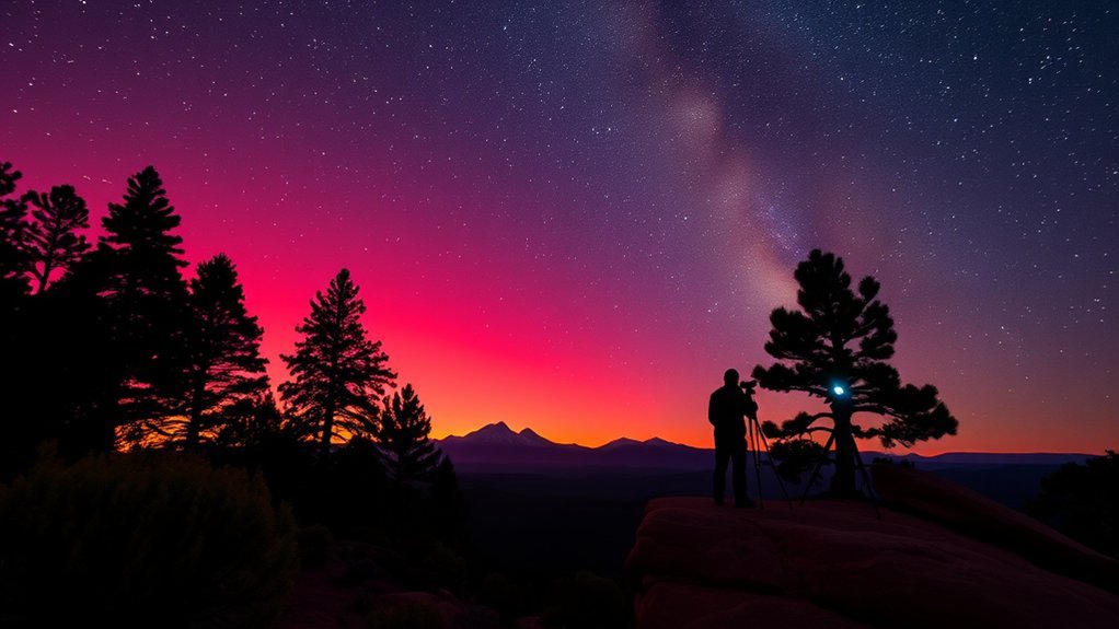 sunset to night sky photography