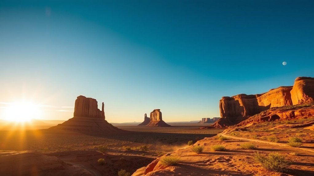 sweeping solitary elevated vistas