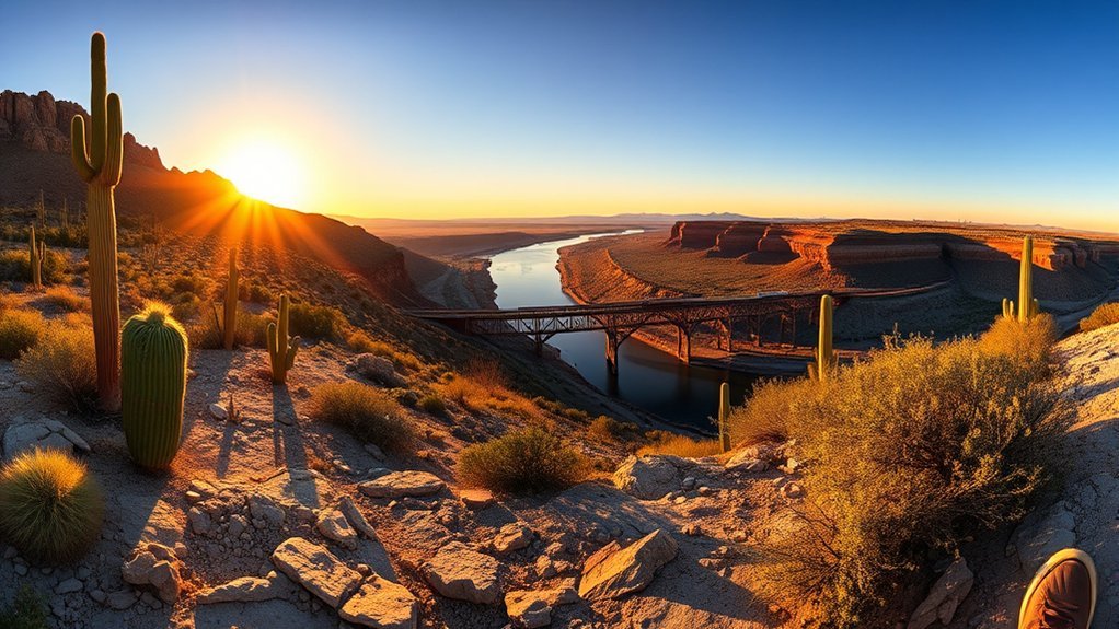 telegraph pass river bridge viewing