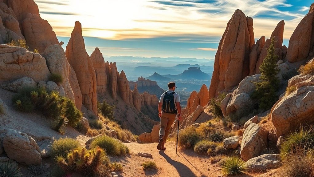 towering otherworldly rock spires