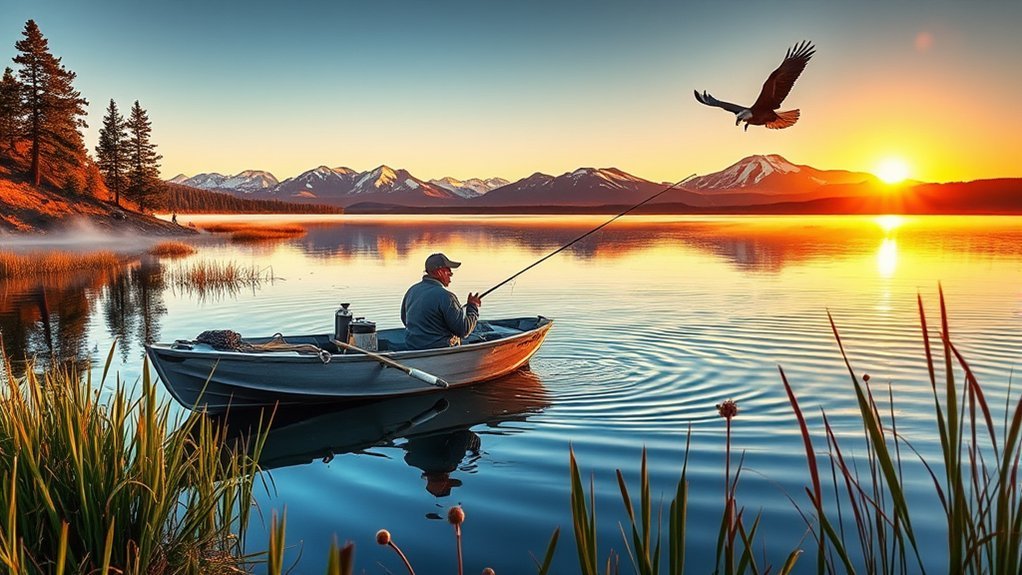 trout bass reflective aspens