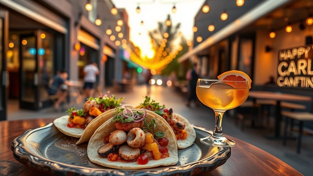 unexpected artful texture driven tacos