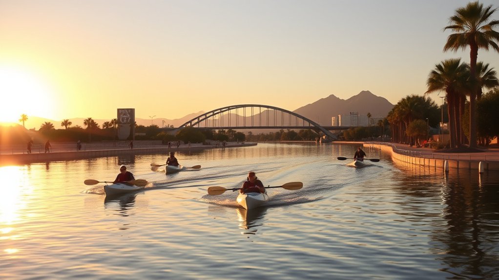 urban waterfront recreation and relaxation