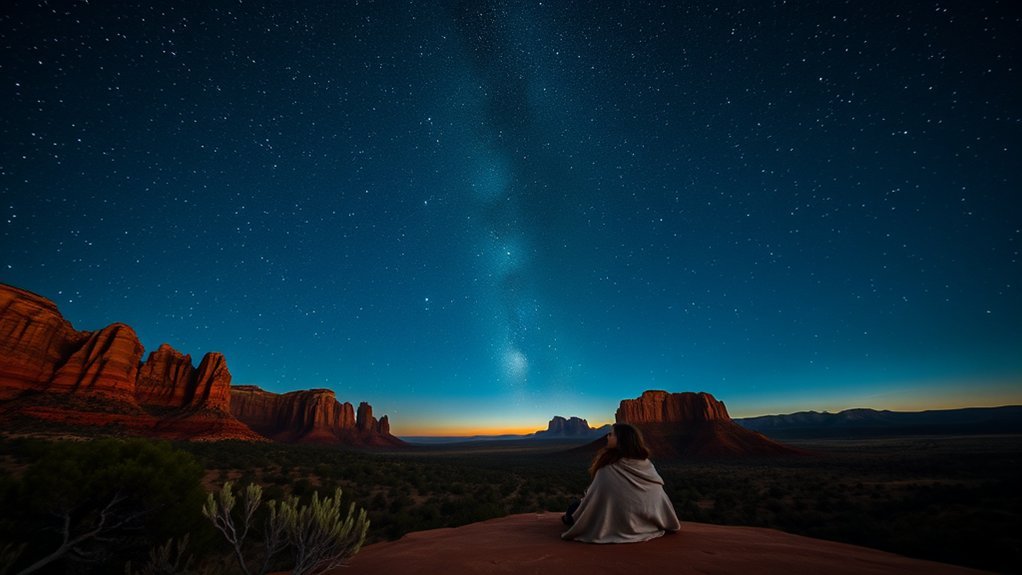 vault of stars over redrocks