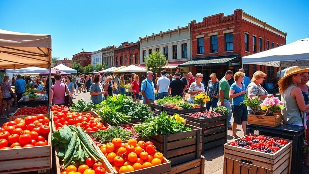 vibrant local farmers market