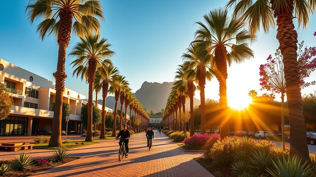 vibrant walkable modern campus