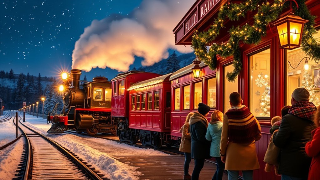 vintage lantern lit festive ride