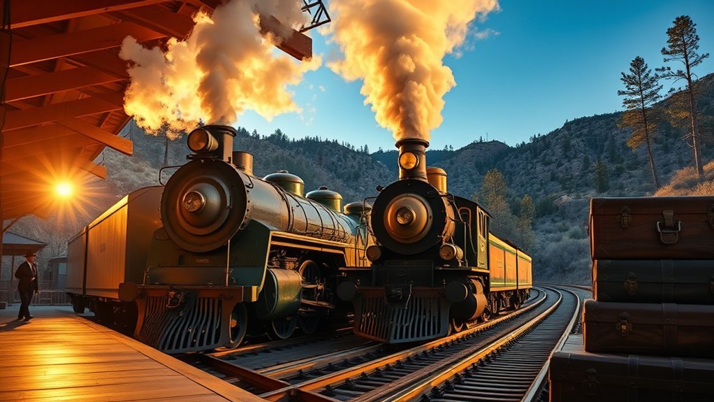 vintage train to south rim