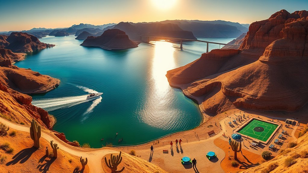 water sports hiking lakeside picnics