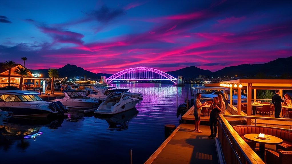 waterfront sunsets live music