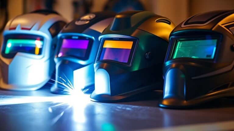 welding helmet illumination options