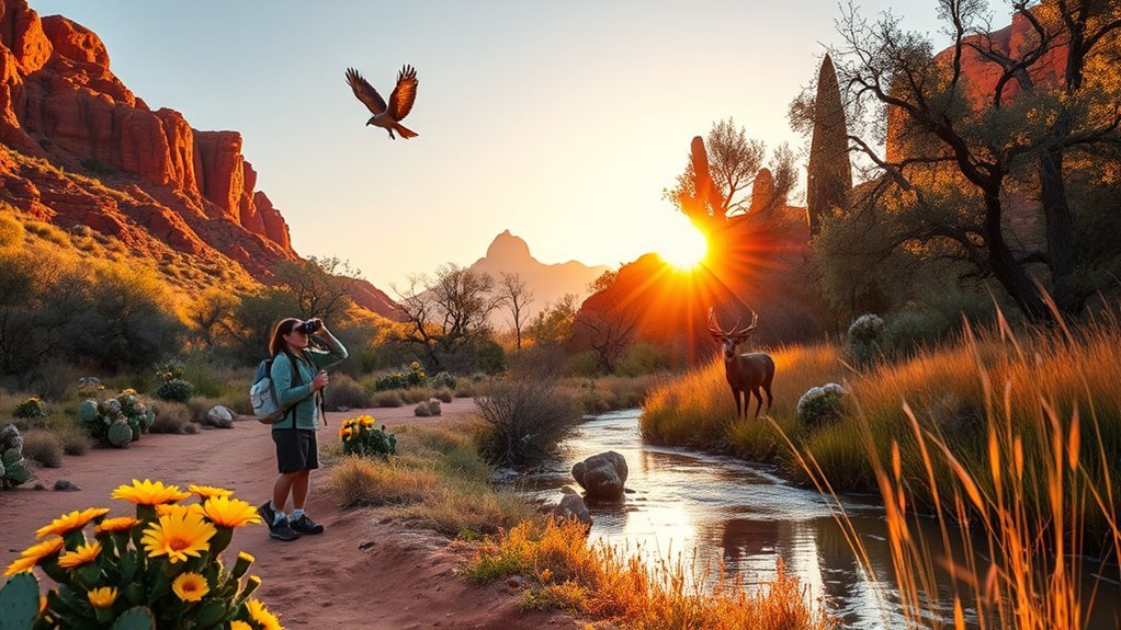 wildlife observation and flora