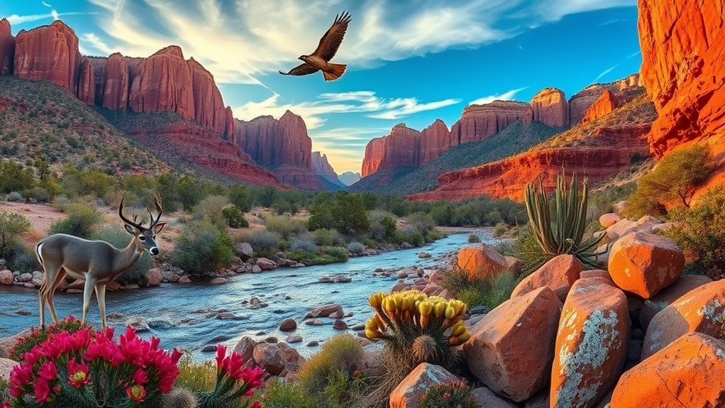 wildlife plants geological features