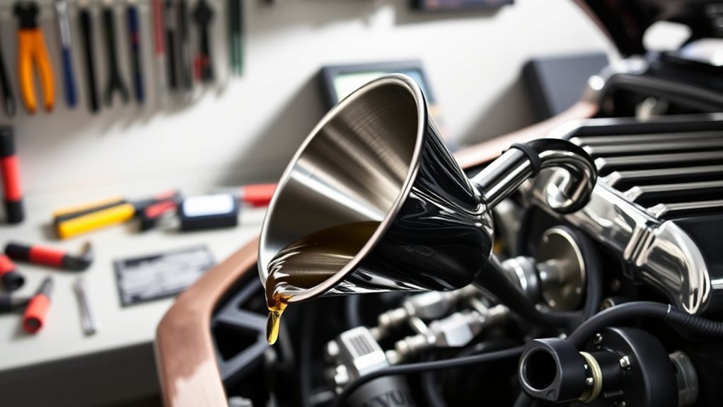 automotive funnel for precision