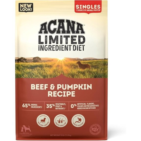 ACANA Singles Beef & Pumpkin Dog Food (13lb)