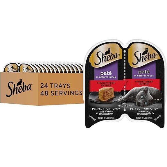 Sheba Perfect Portions Wet Cat Food Pate Beef