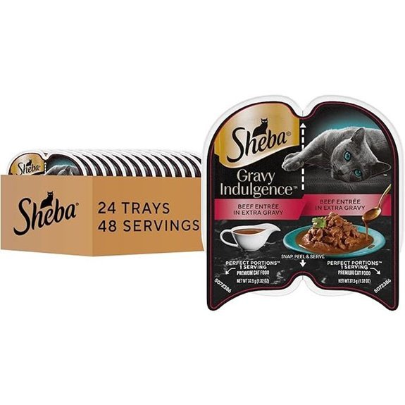Sheba Gravy Indulgence Beef Wet Cat Food Twin-Pack