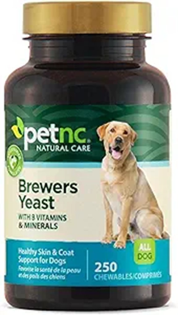 PetNC Natural Care Brewers Yeast Chewables for Dogs 250 Count