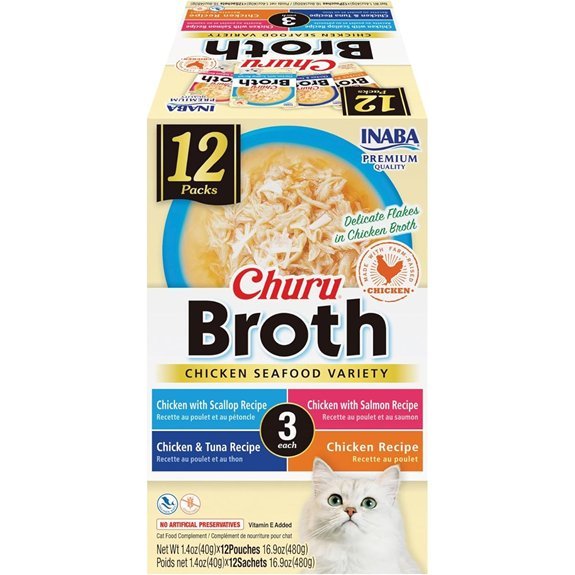 INABA Churu Broth for Cats - Chicken & Seafood