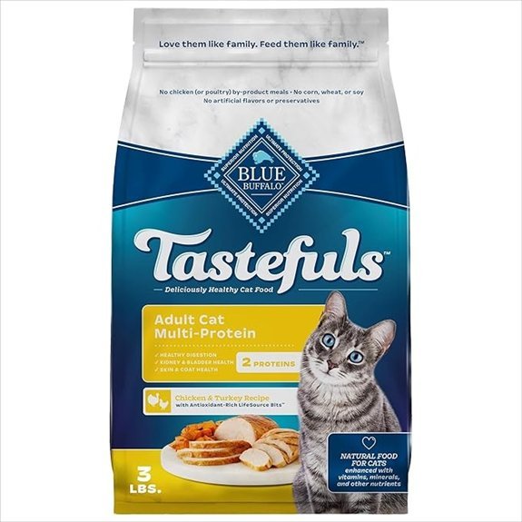 Blue Buffalo Tastefuls Adult Cat Dry Food (3 lb)