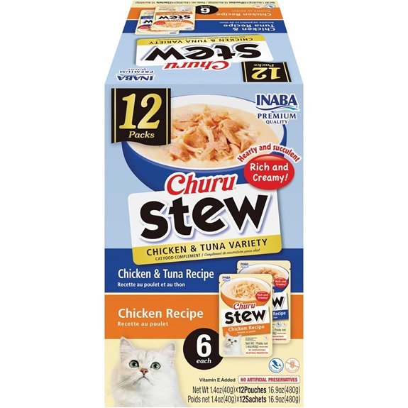 INABA Churu Stew for Cats Chicken & Tuna Variety