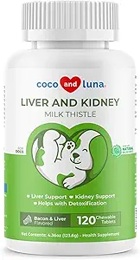 Milk Thistle Chewable Tablets for Dogs - 120 Count